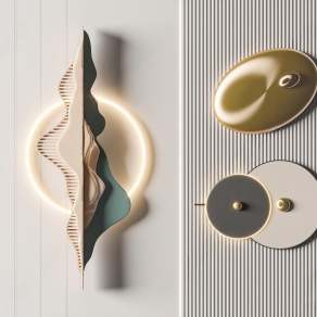 现代墙饰挂件3D模型下载